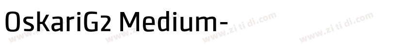 OskariG2 Medium字体转换